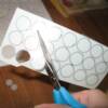 Cut out each circle template using non-sewing scissors.